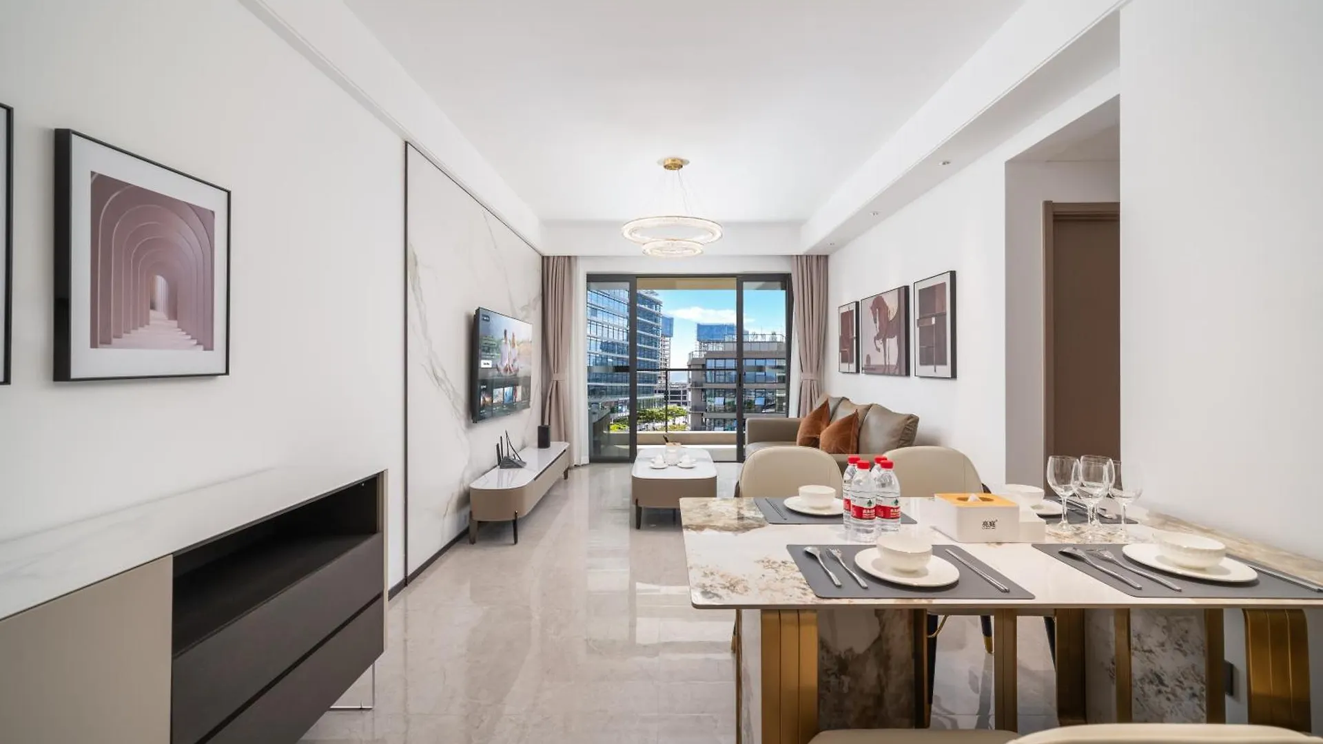 Accommodatie bij particulieren Liangting Boyue Center Serviced Apartment Sanya